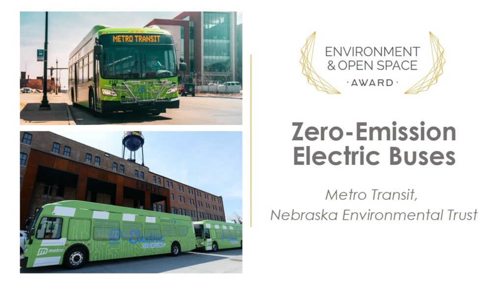 Environment & Open Space Award Winner is Zero-Emission Electric Buses