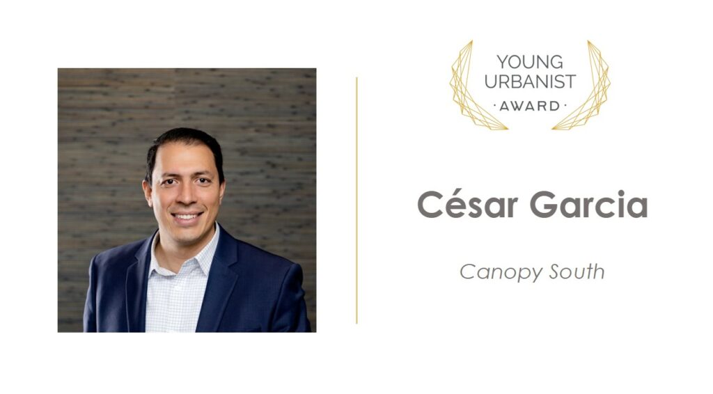 Young Urbanist Award winner is Cesar Garcia